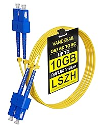 VANDESAIL OS2 SC to SC Fiber Patch Cable Single