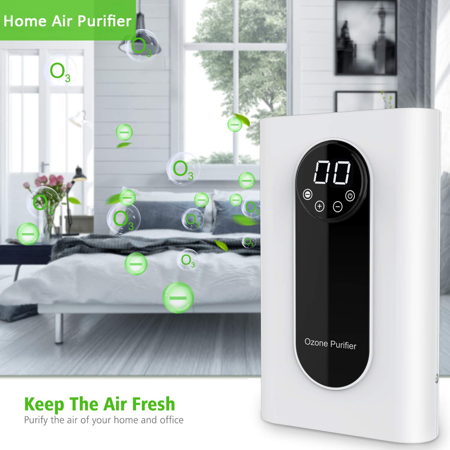 Portable Ozone Generator,1000mg/h Multipurpose Ozone Machine for Air,Water,Food,Home,Office,Hunting
