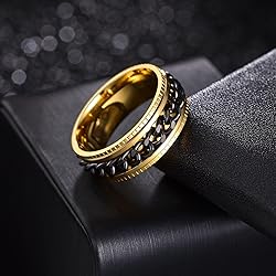 Udolfly Mens Fidget Rings Anxiety Rings for Men