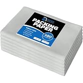 Packing Paper Sheets for Moving | 480 Sheets | 27" x 17" | 15lb | Made in USA | Newsprint Paper | Must Have in Your Moving Supplies