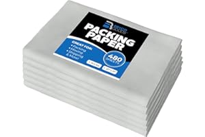 BRYCO GOODS Packing Paper Sheets for Moving - 15lb - 480 Sheets of Newsprint Paper - Must Have in Your Moving Supplies - 27" x 17" - Made in USA
