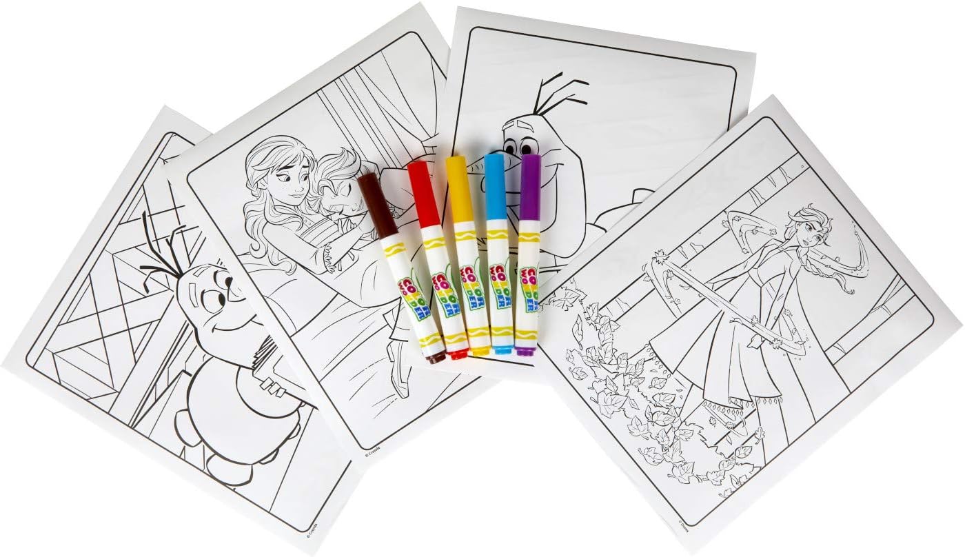 Crayola Color Wonder Frozen Coloring Book & Markers, Mess Free Coloring, Gift for Kids, Ages 3, 4, 5, 6: Toys & Games