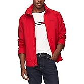 Tommy Hilfiger Water Resistant Regatta Full Zip Men's Jacket (US, Alpha, X-Large, Regular, Regular, Primary Red)
