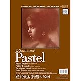 Strathmore 400 Series Pastel Pad, Assorted Colors, 9"x12" Glue Bound, 24 Sheets