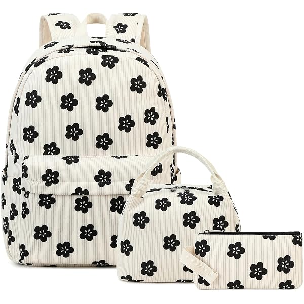 CAMTOP 3-in-1 School Backpack Set - Canvas Laptop Backpack With Lunch Bag & Pencil Case For Teens - View #9