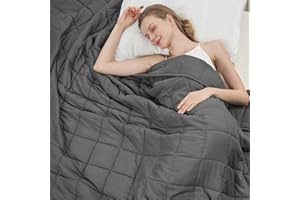 BETU Weighted Blanket for Adults 20lbs, 48"x72", Twin Full Size Cooling Heavy Throw Blanket for 130-220lbs, Microfiber Soft Thick Big Blankets Weighted Comforter Breathable Gift for Sleeping, Grey