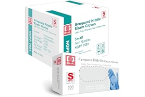 Jointown Basic Medical Blue Nitrile Exam Gloves - Latex-Free & Powder-Free - NGPF7001(Case of 1,000), Small