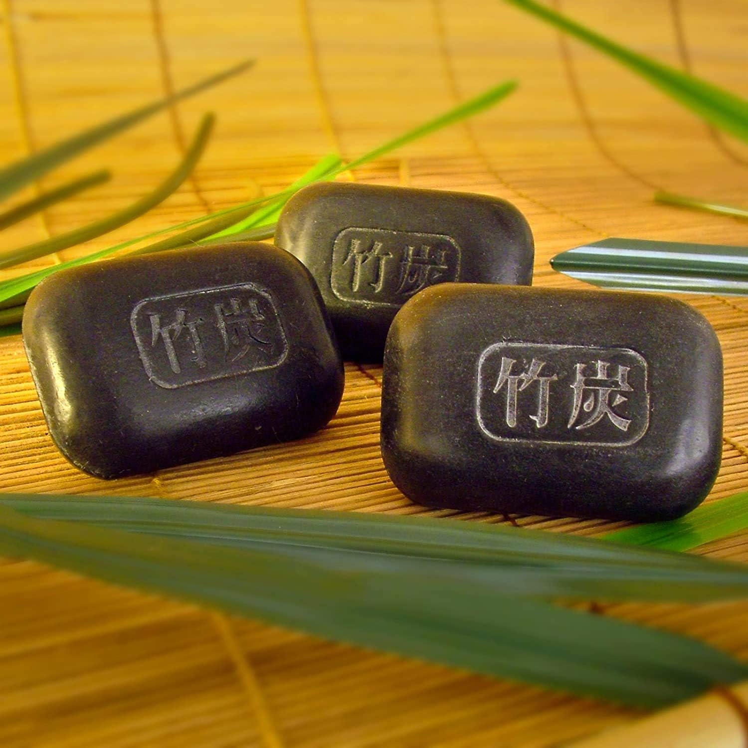 Bamboo Charcoal Soap For Soothing Dry Irritated Skin 3 x 100gram Bars