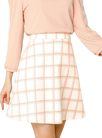 Allegra K Femme Jupe Trapeze Tricot Taille Haute Au Dessus Genou Amazon Fr Vetements Et Accessoires