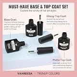 VANREESA 24 Pcs Gel Nail Polish Set Fall Winter with Base Top Coat Kit view 5