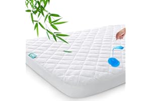 Biloban Waterproof Quilted Pack and Play Mattress Pad Cover (39 x 27), Smooth & Soft Playpen Mattress Cover Compatible with G