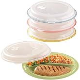 Miles Kimball Divided Plates And Food Storage Containers - Set Of 4