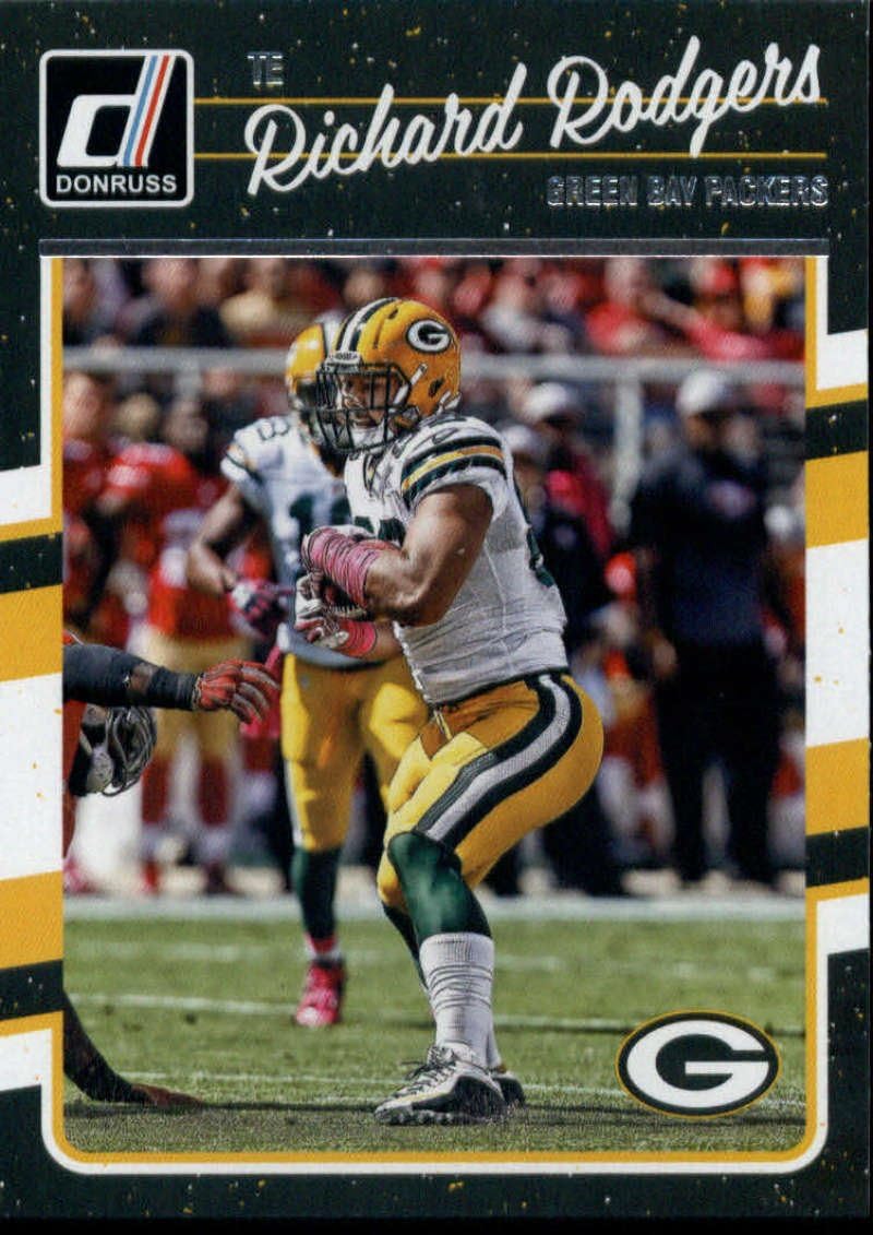 Amazon Com Football Nfl 2016 Donruss 110 Richard Rodgers Packers Collectibles Fine Art