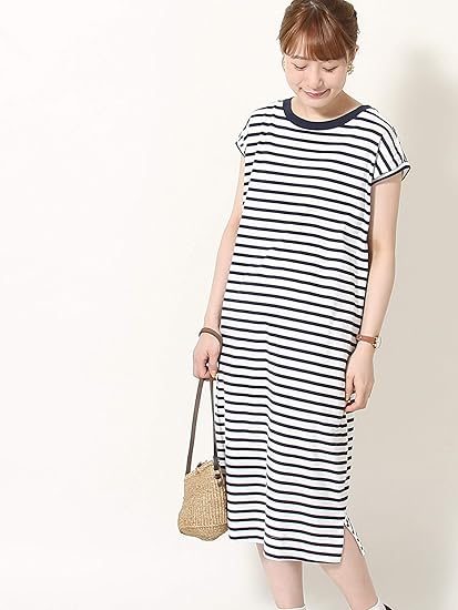 Amazon コーエン ワンピース フレンチ スリーブ Usa コットン レディース マルチ Free 9100 ワンピース チュニック 通販