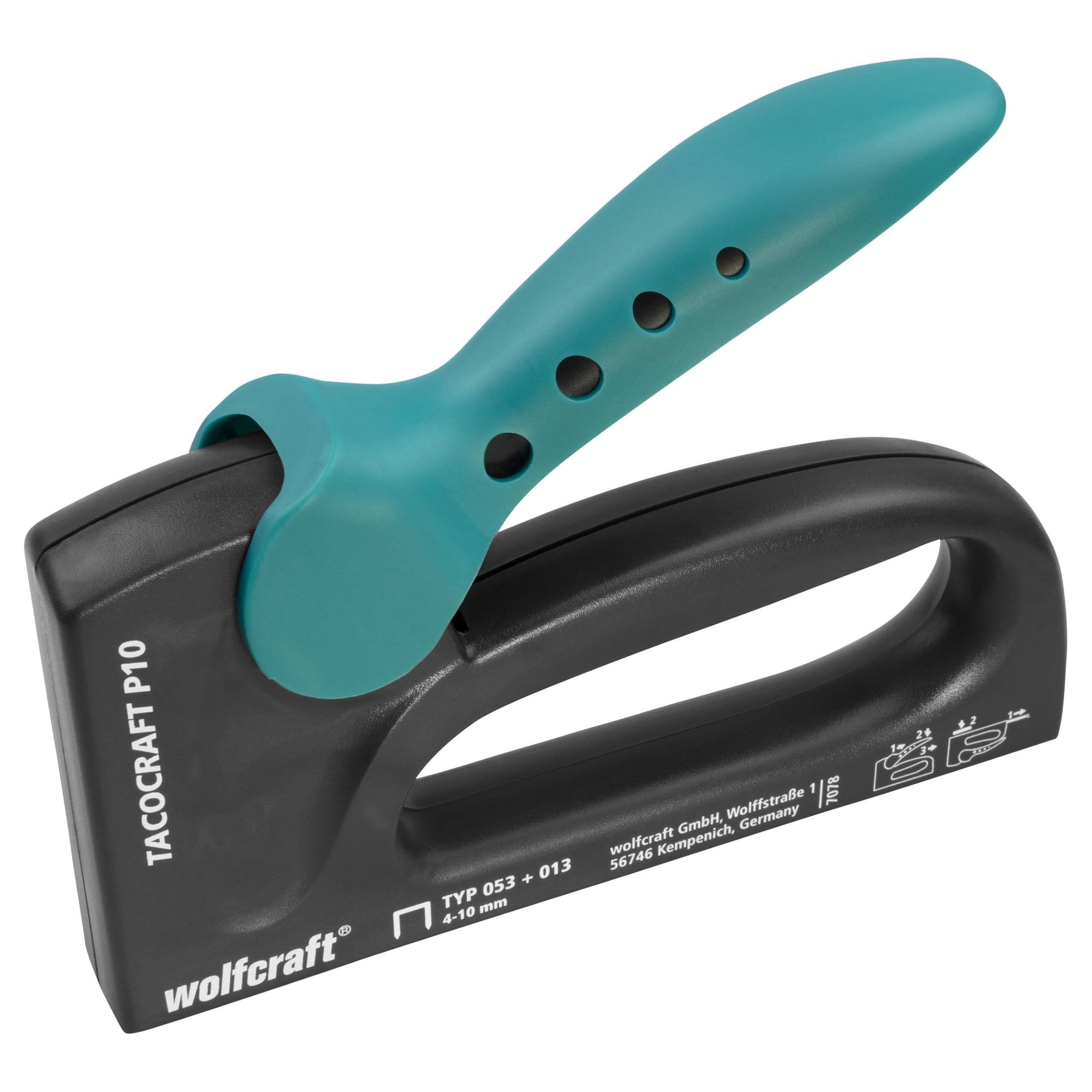 wolfcraft tacocraft P 10 Hand Stapler, with Plastic Body I 7078000 I 0