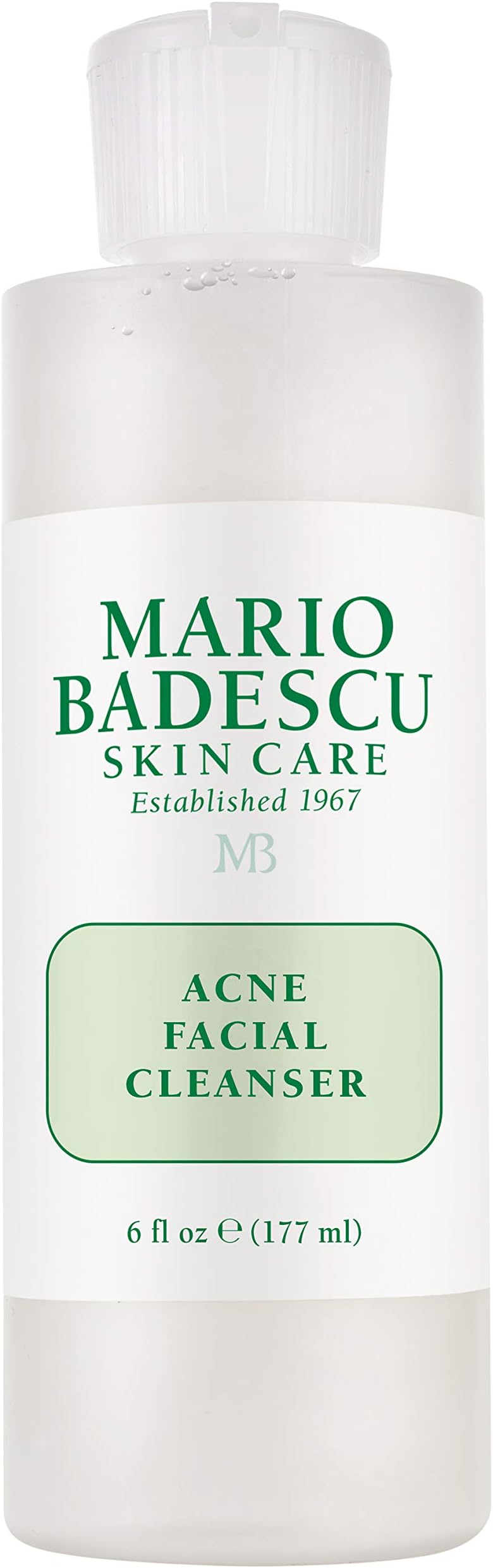 Mario Badescu Acne Facial Cleanser 6 fl oz Salicylic Acid BHA Oily Troubled Skin