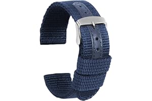 Ullchro Nylon Watch Strap Replacement Canvas Watch Band Military Army - 18, 20, 22, 24 mm