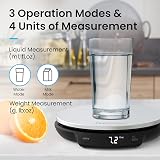 Pro Breeze Digital Kitchen Scales Stainless Steel 5kg g ml oz lb view 4