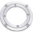 Dailydanny Aluminum Heavy Duty Lazy Susan Rotating Turntable Bearing Swivel Plate Hardware for Dining-Table (6 inch)