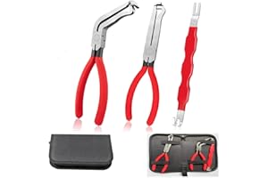 Fnulrzmt 3-Pieces Automotive Electrical Disconnect Pliers Set - Wire Harness Disconnect Tool Kit for Car Connector Removal - 