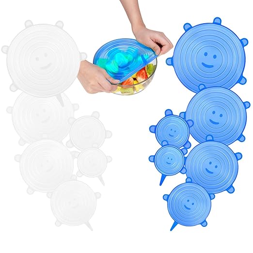 CISHANJIA Tapas de Silicona Extensible, 12 Tapas de Silicona, sin ...