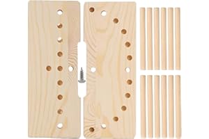 Bow Maker Tool, Bow Maker 1 Set Wooden for Ribbon for Wreaths with Sticks Adjustable Portable When Christmas, Party, Carnival