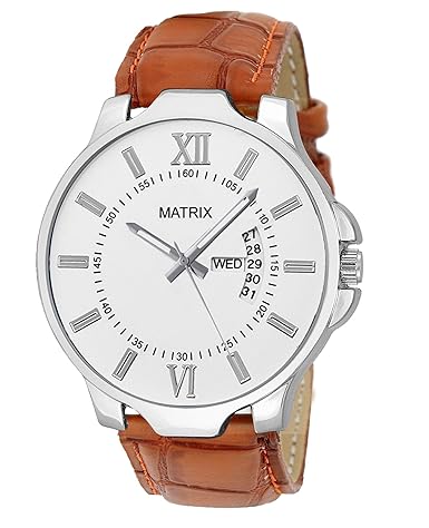 Quartz Movement Analogue White Dial Unisex Watch