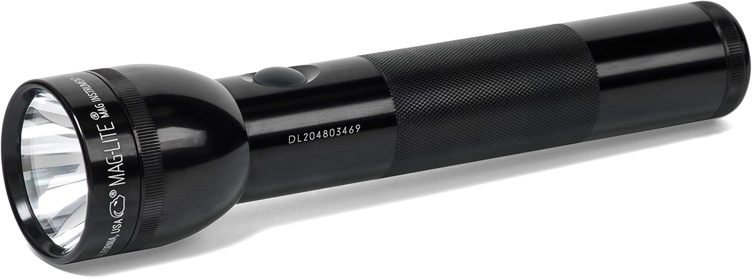 Maglite LED 2-Cell D Flashlight, Black - Basic Handheld Flashlights - 