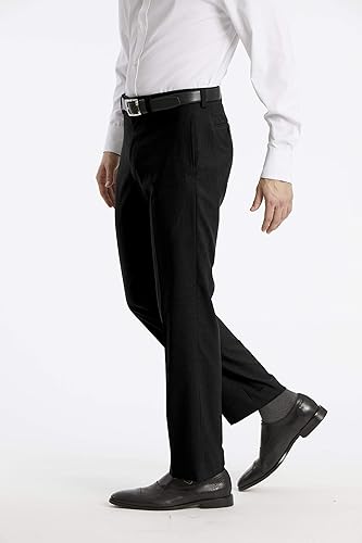 Calvin Klein Men's Modern Fit Dress Pants | Suit Pants for Men | Performance  Stretch Fabric, Flat Front, Ready-to-Wear, Multiple Colors | Black 42/32 in  Dubai - UAE | Whizz Dress