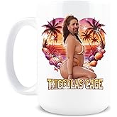 Hogg Thiccolas Cage Mug, 15 oz Ceramic Inappropriate Coffee Cup, Nicolas Cage Gifts for Adults, Gag Christmas Gifts for Adults, Thiccolas Inappropriate Coffee Mug, Nicholas Cup
