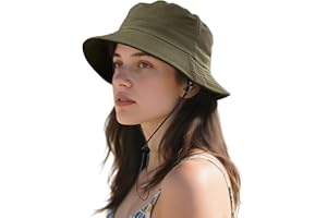Croogo Fishing Hat UPF 50+ Wide Brim Bucket Hat Safari Boonie Hats Waterproof Outdoor Fisherman Hats Windproof Hiking Hat Cap