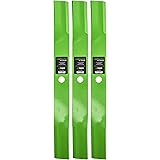 8TEN LawnRAZOR Hi Lift Blade for John Deere 72 inch Deck 2032R 2520 AM102402 AM38314 M119975 M141786 M83363 3 Pack