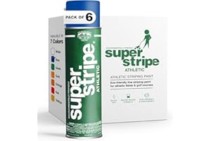 FOX VALLEY PAINT Fox Valley Athletic Field Marking Spray Paint – Water-Based Marking Paint, Vibrant, Fast-Drying & Long-Lasting – For Grass, Turf, Dirt, Sports & Outdoor Fields – Athletic Blue, 18 Ounce (Pack of 6)