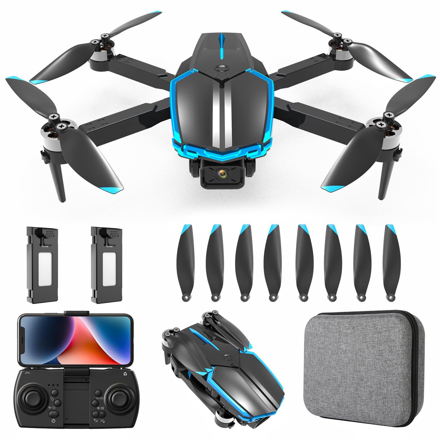 Drone with Camera 4K for Kids Adults, Brushless Motor RC Quadcopter for Beginner, 36 Mins Flight Time/One Key Start/Gesture Photography, Toys for Boys and Girls Birthday Gifts
