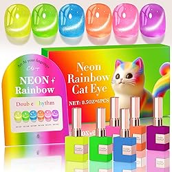 Double Rhythm Cat Eye Gel Nail Polish Set of 6 Same