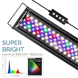 hygger Advanced LED Aquarium Light with Timer, 24/7