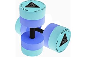 Water Gear Resistance Bells - Water Fitness and Pool Exercise - Intense Workout Without Added Stress - Easy on Joints