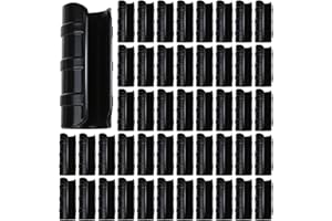 HDFCLUP 80PCS 1 Inch Greenhouse Clips - Black ABS Plastic Clamps for PVC Pipe, Greenhouse Films, Sunshade Nets, Shelters, Far