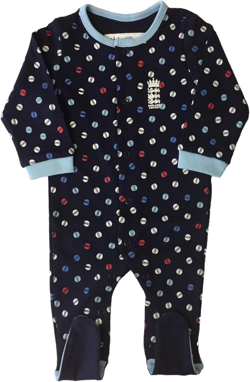 england cricket baby sleepsuit