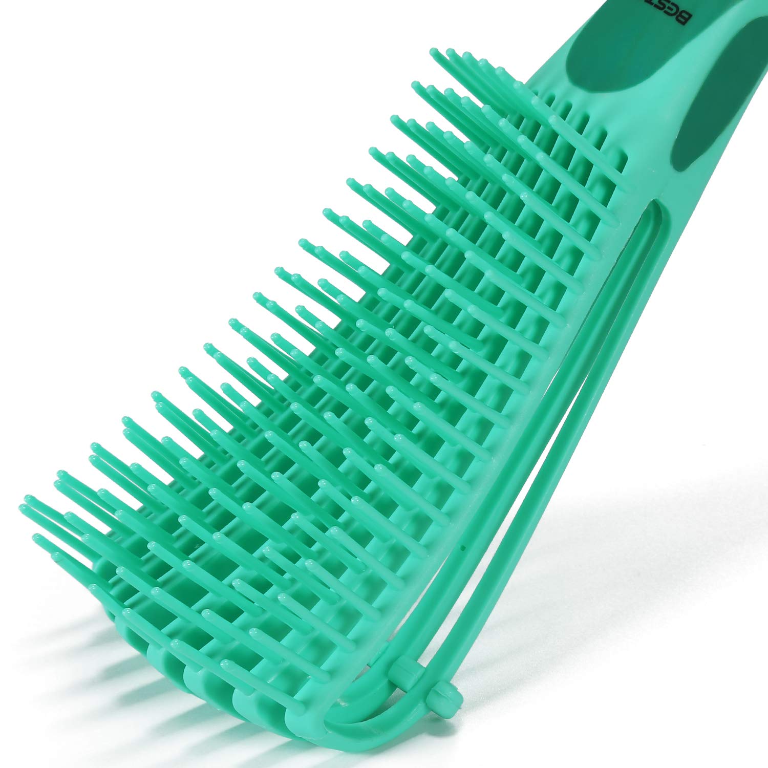 BESTOOL Detangling Brush for Black Natural Hair, Detangler Brush for Natural Black Hair Curly Hair Afro 3/4abc Texture, Faster n Easier Detangle Wet or Dry Hair with No Pain (Green): Beauty