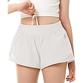 DOCUMO Girls Athletic Shorts with Liner Lightweight Running Shorts for Teen Girls Kids Quick Dry Sports Active Short