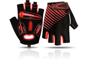 BIKINGMOREOK Bike Cycling Gloves for Men Women,Non-Slip Breathable 5MM Gel Pads DH Mountain Road Bicycle Gloves for MTB Biking Cycling,Workout Sports