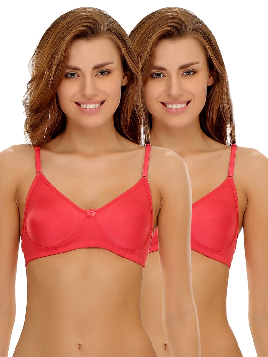 Clovia Women's Pack of 2 Cotton Bra