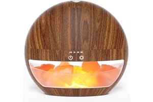 ARVIDSSON Essential Oil Diffuser, Himalayan Salt Lamp Diffusers for Essential Oils, Ultrasonic Aromatherapy Diffuser with 100% Pure Himalayan Salt Rocks, Cool Mist Humidifier, Gift for Women