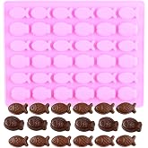 EPYHREHM 36 Cavity Fish Silicone Chocolate Molds | For Candy Chocolate Cake Decoration