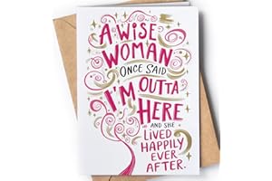 Funny Retirement Card for Woman - Hilarious Goodbye Coworker Leaving Card for Work Bestie, Officemate or Colleague - We will 