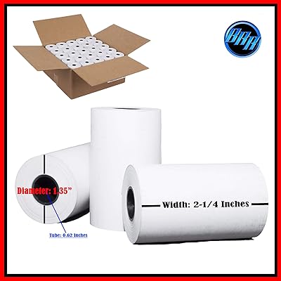 Rolos Papel Térmico Vonlyst 2 1/4 X 55 - 10 Unidades