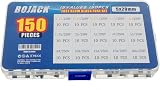 BOJACK 150pcs Glass Fuse Kit 5x20mm 250V Fast Blow 0.1-20A Storage Case view 3