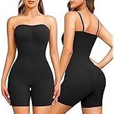 NaTen Strapless Shapewear Tummy Control Seamless Jumpsuit Shapewear Bodysuit Butt Lifter Thigh Slimmer Body Shaper