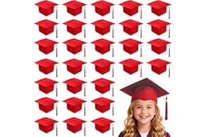 Flojudo 30 Pcs Child Size Preschool Grad Caps Bulk Kindergarten Graduation Cap Grad Hats